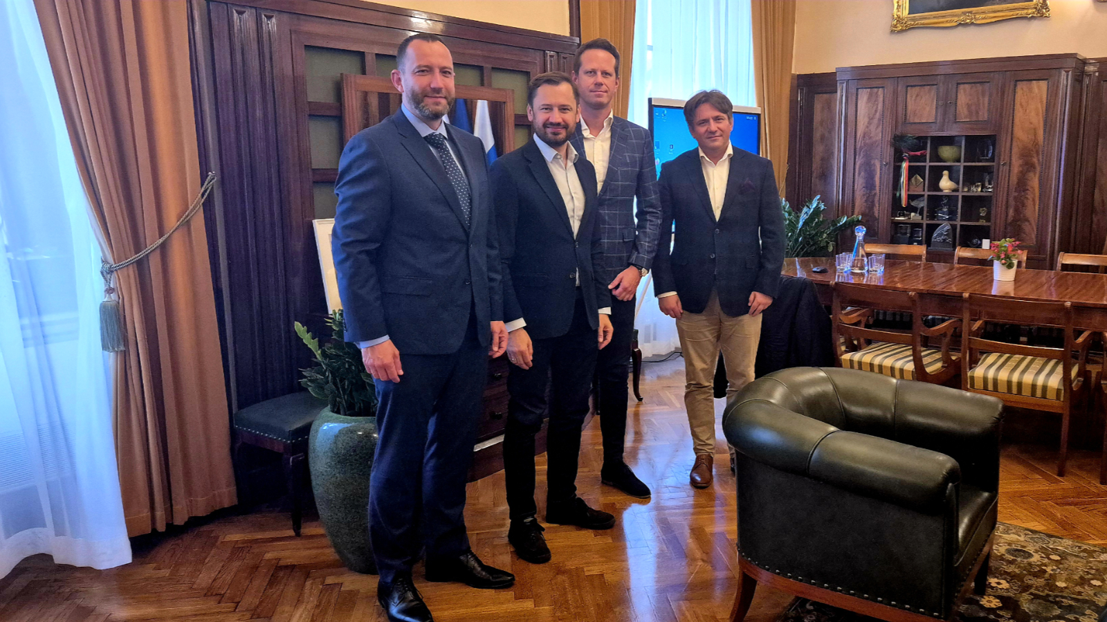 Prezydium Izby spotkało się z Aleksandrem Miszalskim Prezydentem Miasta Krakowa 