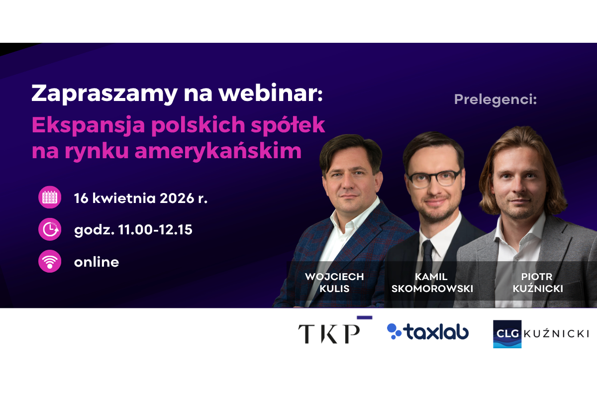Webinar „Ekspansja polskich spółek na rynku amerykańskim”